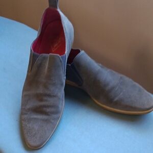 Men's Suede John Fluevgog Gray Loafers